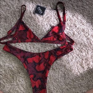 Zaful Snakeskin Bikini